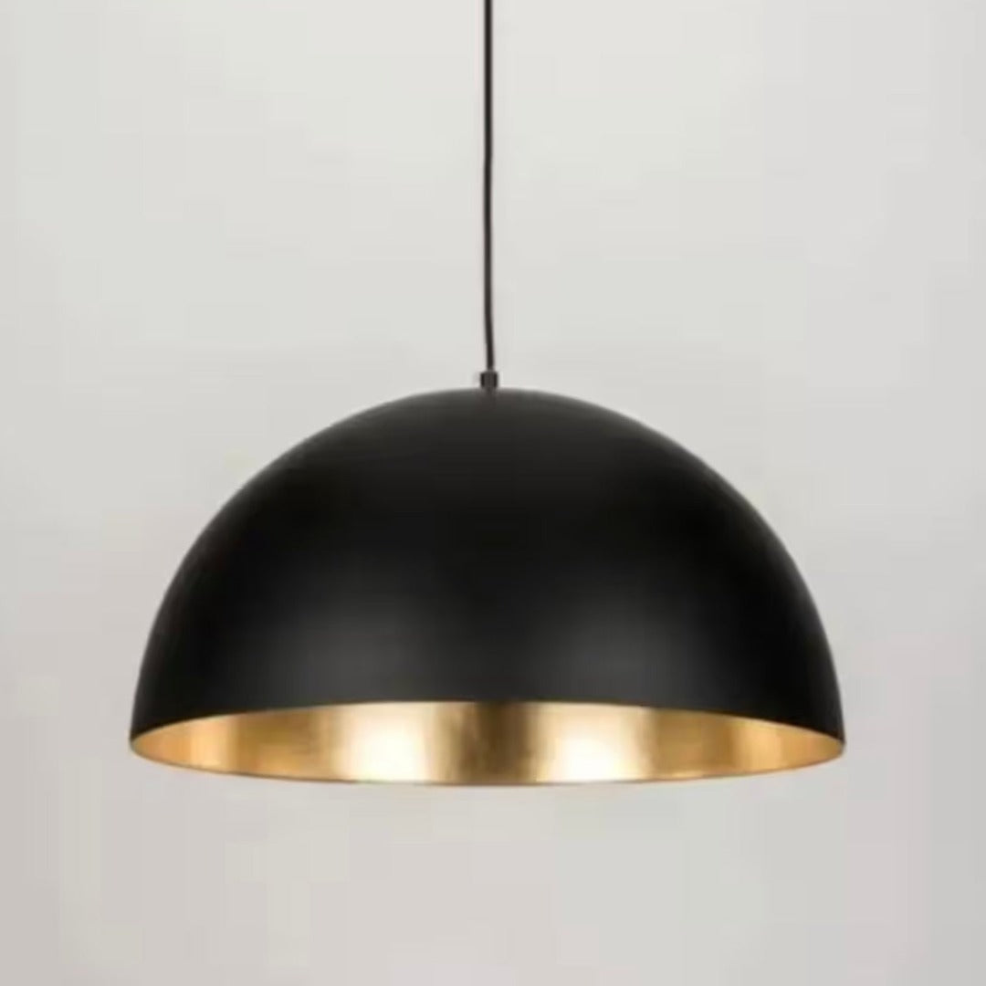 Black Dome Brass Light Fixture- Ref . 1808