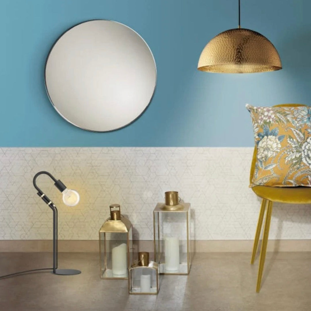 Gold Brass Dome Light Fixture - Ref . 1814