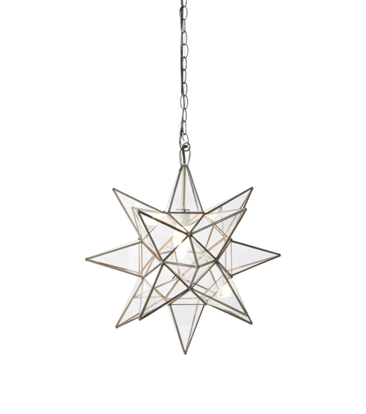 Moroccan Star Glass Ceiling Lamp - Ref. 1129