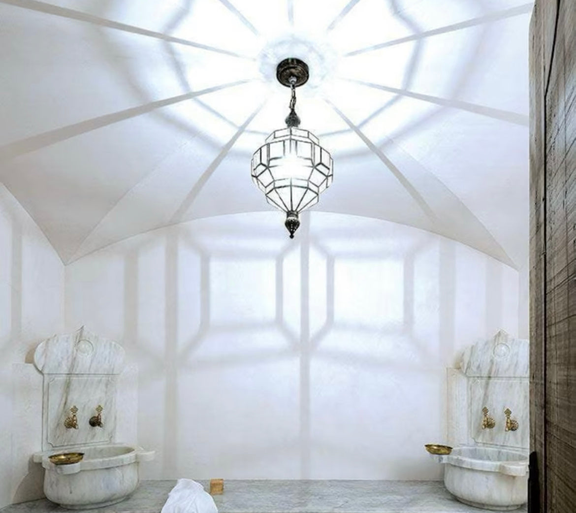 Moroccan Glass Ceiling Lamp - Ref. 1139