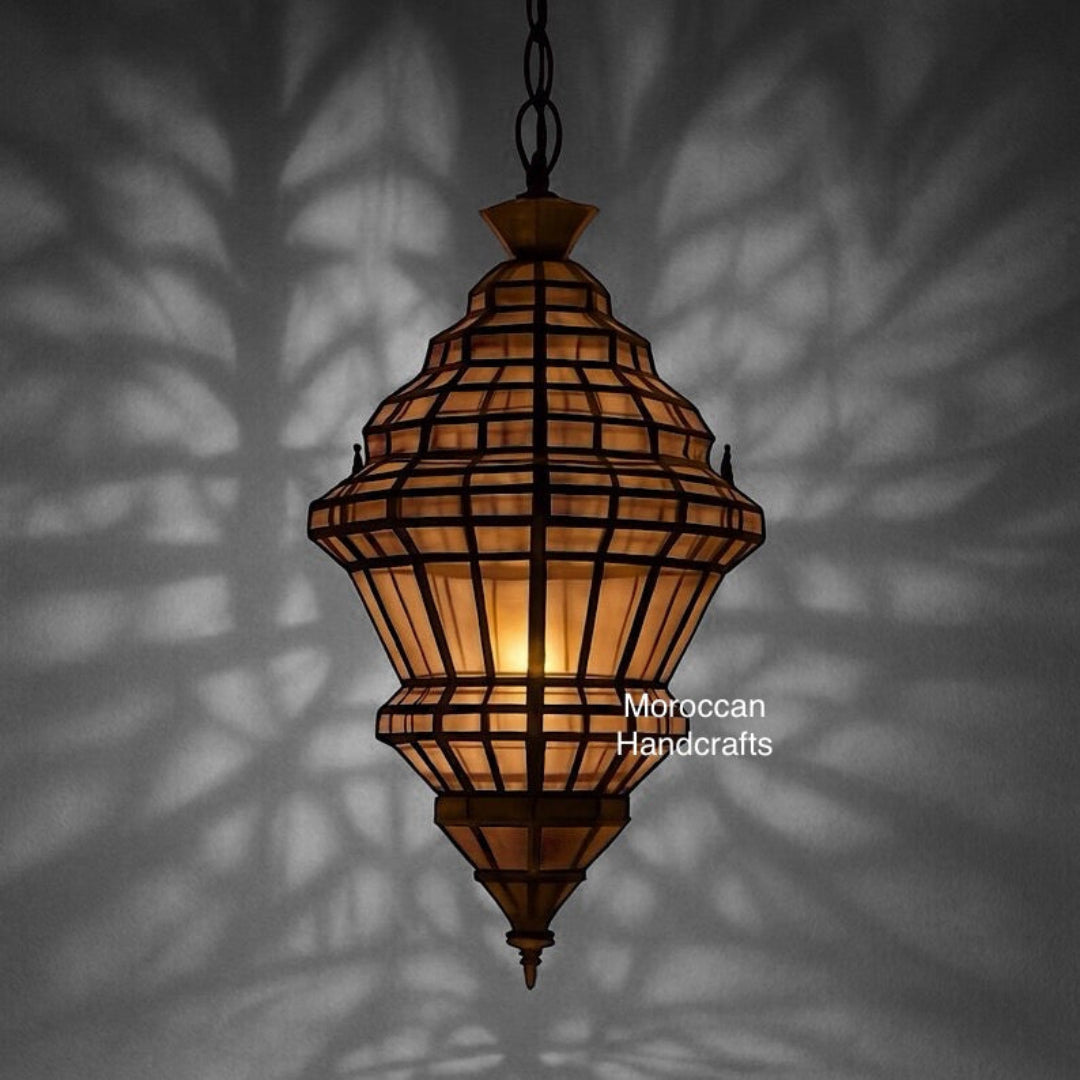 Moroccan Glass Ceiling Lamp - Ref. 1173