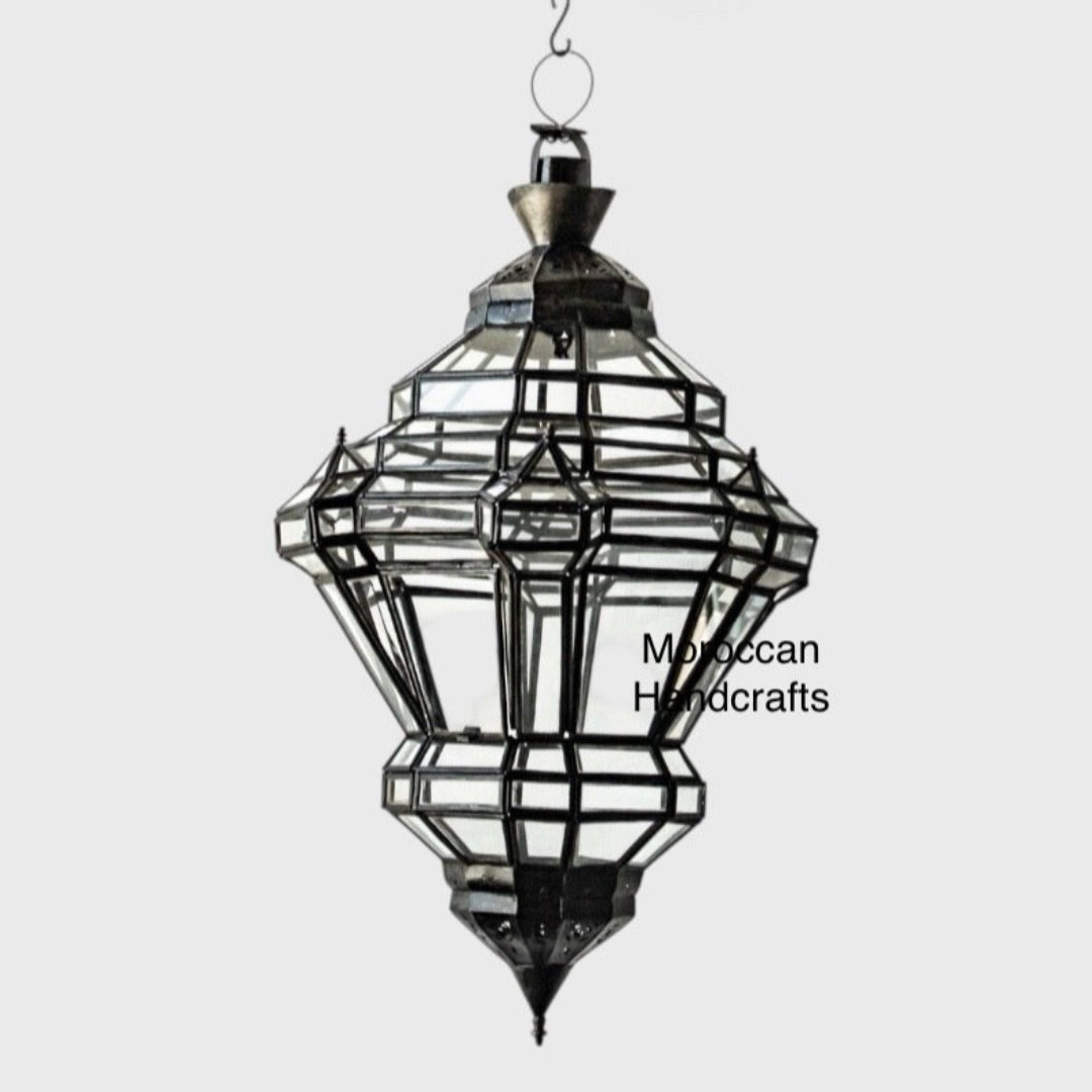 Moroccan Glass Ceiling Lamp - Ref. 1173