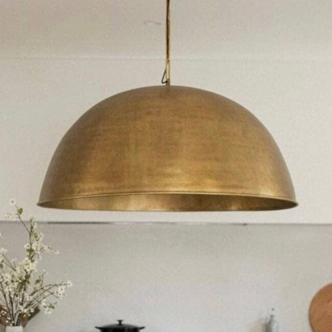 Dome Brass Light Fixture - Ref . 1803