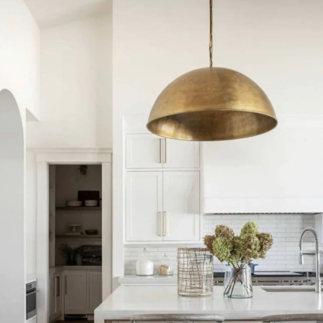 Dome Brass Light Fixture - Ref . 1803
