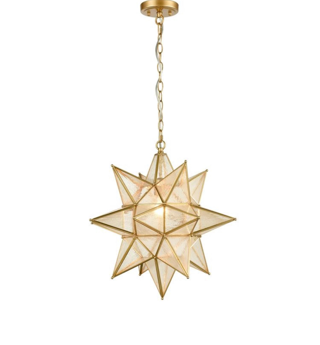 Moroccan Star Glass Ceiling Lamp - Ref. 1129