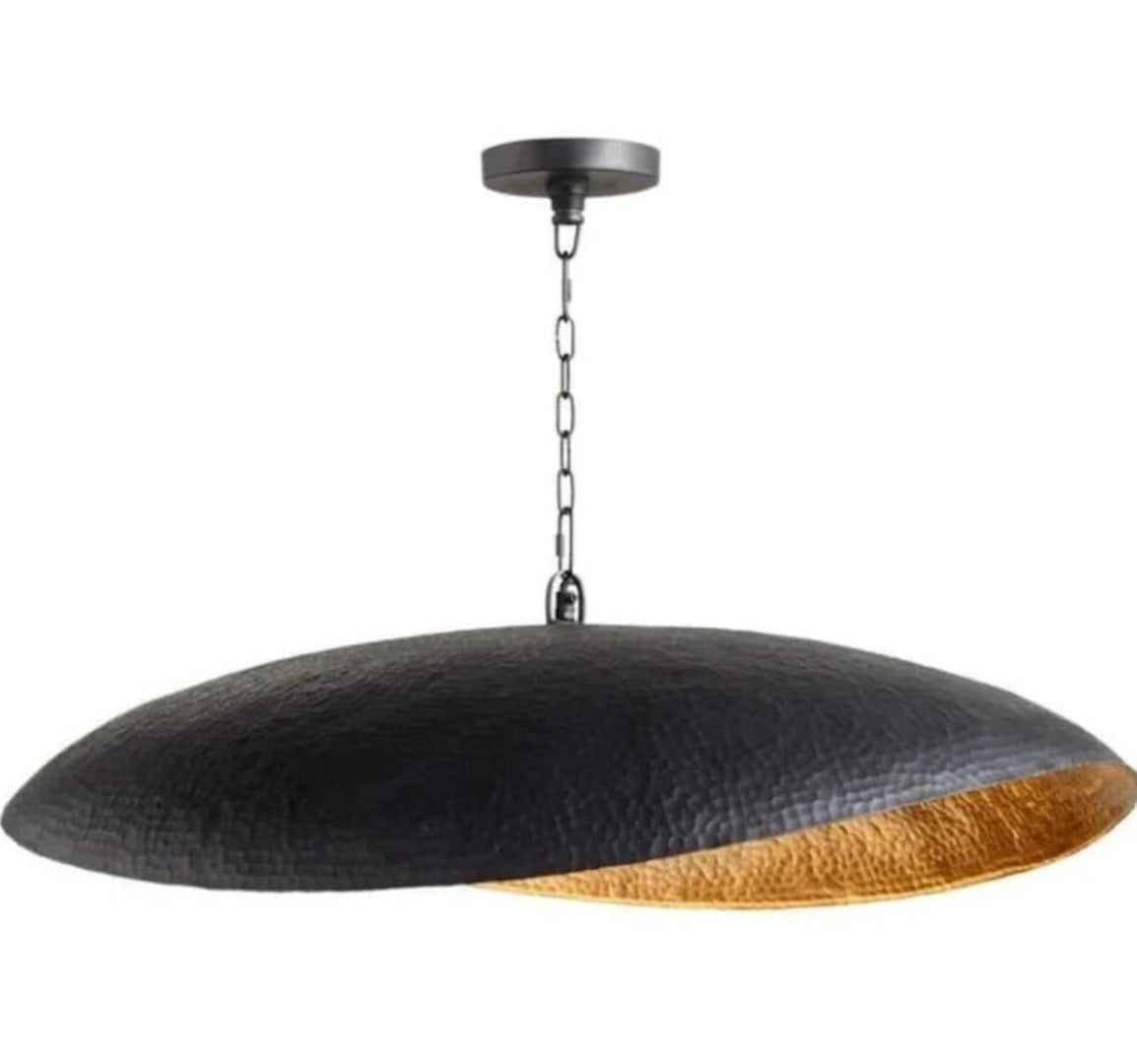 Hammered Dome black Light Fixture - Ref . 1804