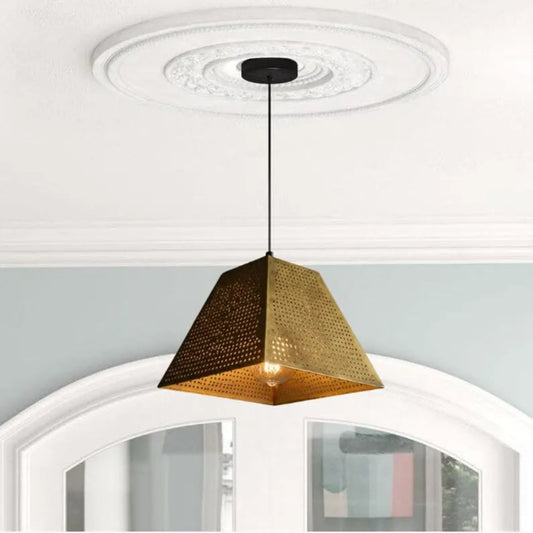 Gold Brass Dome Light Fixture  Ref. 1842