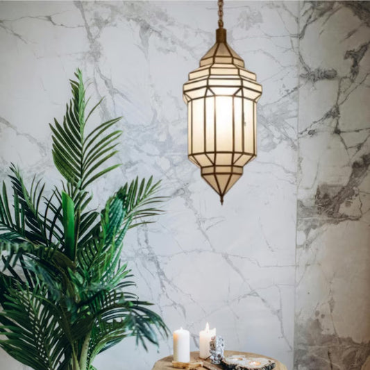 Moroccan Glass Ceiling Lamp  - Ref. 1169