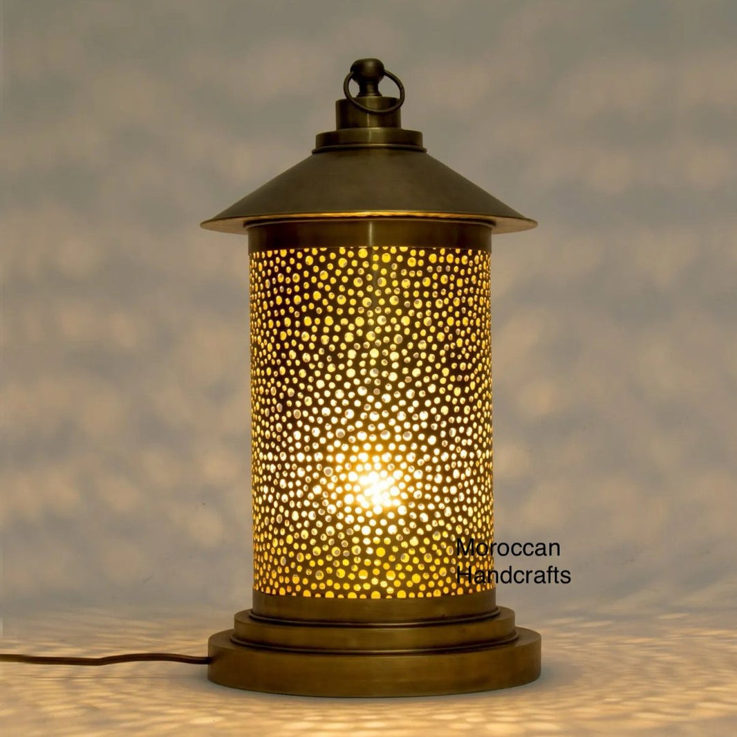 Moroccan Table Light | Moorish Brass Floor Lamps – Edken Lighting ...