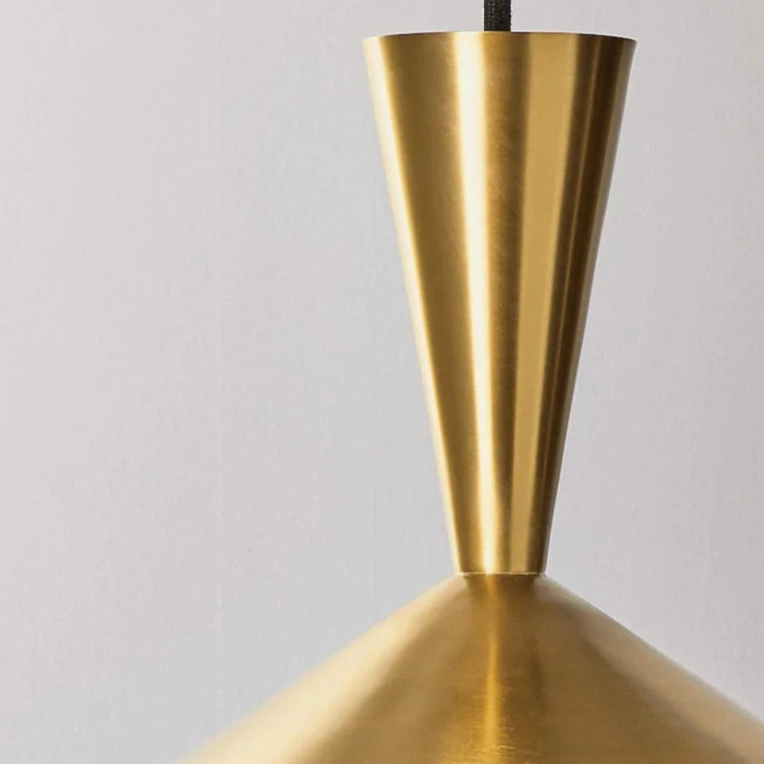 Ceiling Light Fixture - Gold, White & Black Brass - Ref. 1809